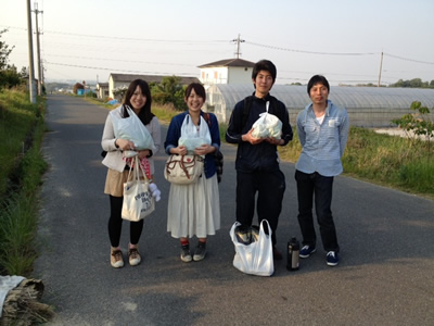 大阪府岸和田市で参加費無料の農業体験を年間を通じて実施しています。くじらのペンギンハウス